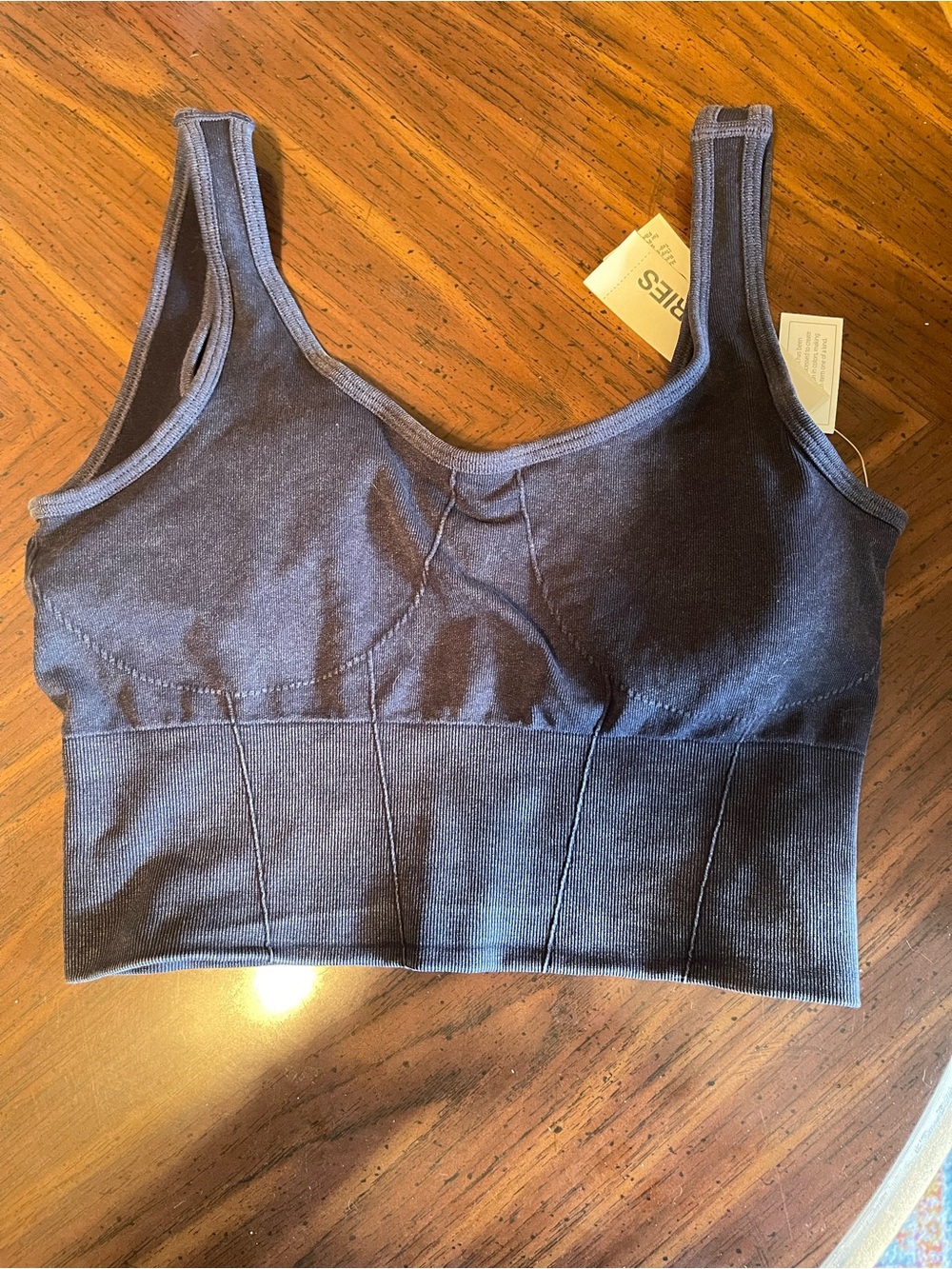No Boundaries Charcoal Longline Wireless Bralette
